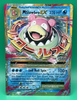 2016 Pokemon TCG Card M Slowbro EX XY Evolutions 27/108 Holo Rare EX - LP - Image 1