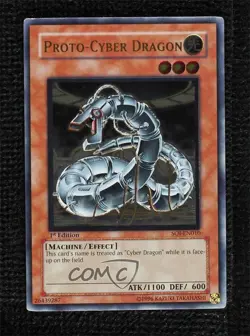 UL - Proto-Cyber Dragon 1st Ed. YuGiOh Shadow of Infinity #SOI-EN010 2006 - Image 1