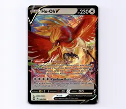 Ho-Oh V 140/195 SWSH12: Silver Tempest Ultra Rare 2022 Pokemon LP - Image 1