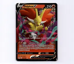 Delphox V 027/196 SWSH11: Lost Origin Ultra Rare 2022 Pokemon LP - Image 1