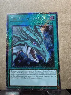 *** THE EYE OF TIMAEUS *** 1ST EDITION PLATINUM SECRET RARE HOLOGRAPHIC YUGIOH! - Image 1