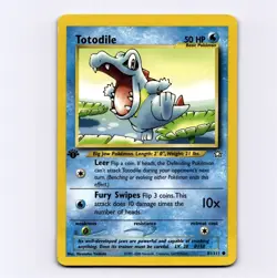 Totodile Common 1st Edition Neo Genesis 81/111 Pokemon Hironobu Yoshida - Image 1