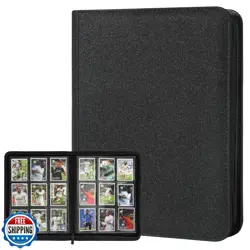 Trading Card Binder 9 Pocket, GERMUN PU Cover Card Binder for 540 Cards, Prem - Image 1