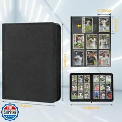 Trading Card Binder 9 Pocket, GERMUN PU Cover Card Binder for 540 Cards, Prem - Image 2