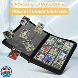 Trading Card Binder 9 Pocket, GERMUN PU Cover Card Binder for 540 Cards, Prem - Image 4