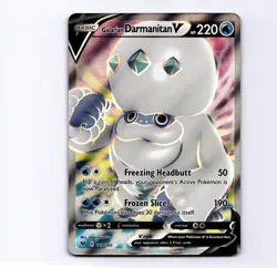 Galarian Darmanitan V Full Art 169/185 SWSH04: Vivid Voltage 2020 Pokemon NM - Image 1