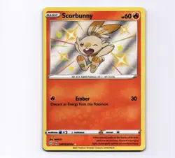 Scorbunny SV015/SV122 Shining Fates: Baby Shiny Vault 2021 Pokemon NM - Image 1
