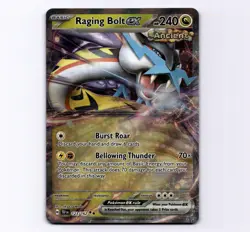Raging Bolt ex - 123/162 SV05: Temporal Forces Double Rare 2024 Pokemon LP - Image 1