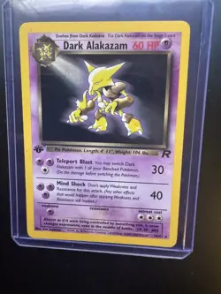 Dark Alakazam 18/82 1st Edition Team Rocket Rare Pokemon TCG - Image 1