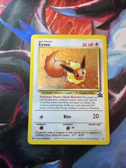 Pokemon TCG - Eevee WOTC black Star promo Holo 11/53 - Image 1