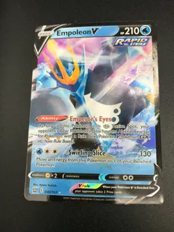 Empoleon V ULTRA RARE 040/163 SWSH Battle Styles Pokemon TCG NM HOLO 2021 - Image 1