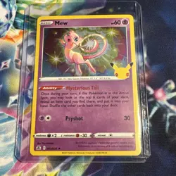 2021 Pokemon Mew Holo #011/025 Sword & Shield Celebrations - Image 1