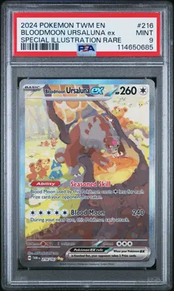 Bloodmoon Ursaluna Ex 216 Special Illustration Rare Pokemon Twm En-Twilight Masq - Image 1