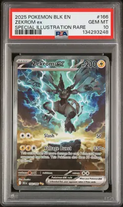 Zekrom Ex 166 Special Illustration Rare Pokemon Blk En-Black Bolt NM PSA 10 - Image 1
