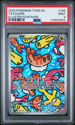 Tatsugiri 186 Illustration Rare Pokemon Twm En-Twilight Masquerade NM PSA 9 - Image 1