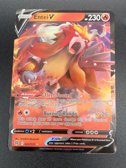 Entei V - 022/172 - Ultra Rare Sword & Shield: Brilliant Stars Pokemon NM 2022 - Image 1