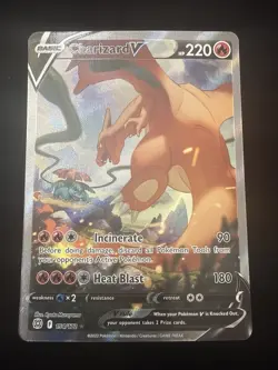 Pokemon TCG Charizard V Sword & Shield: Brilliant Stars 154/172 Holo Ultra Rare - Image 1