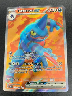 Toxicroak ex - 232/198 - Full Art Secret Rare Scarlet & Violet Pokemon NM - Image 1
