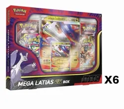 Pokemon TCG Mega Evolution Mega Latias EX Box Sealed X6 - Image 1