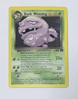 Pokemon Dark Weezing 31/82 Team Rocket Rare Non Holo - MOD PLAY - Image 1