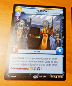 STAR WARS OMBRES DE LA GALAXIE UNLIMITED CARD GAME TCG CARTE 032/262 SHD.FR MINT - Image 1