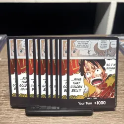 Ten One Piece DON!! OP15 ENGLISH Luffy Golden Bell - Adventure On Kamis Island - Image 1