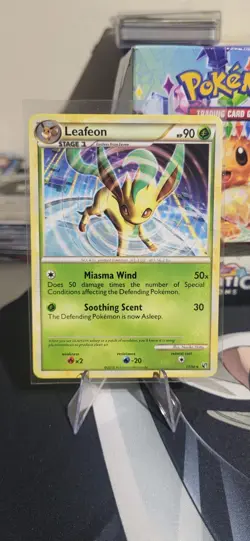 Leafeon 17/90 Non-Holo Rare HS Undaunted Near Mint Condition Pokemon TCG Card - Image 1