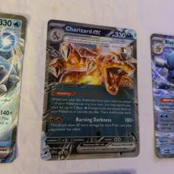 Pokemon TCG Jumbo Oversized Black StarPromo Card Lot Charizard EX Blastoise EX - Image 2