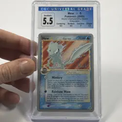 Mew World Championship Decks Empotech 2008 CGC 5.5 EX+ Pokemon TCG Card - Image 1