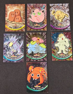 Pokemon Topps TV Animation Edition Foil Lot 7 Cards Venusaur Jigglypuff Golduck - Image 1