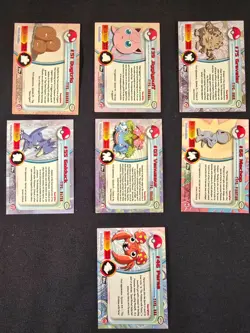 Pokemon Topps TV Animation Edition Foil Lot 7 Cards Venusaur Jigglypuff Golduck - Image 2