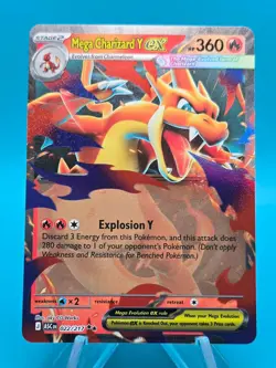 Mega Charizard Y ex 022/217 Me: Ascended Heroes Holo Pokemon Card - Image 1