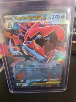 Pokemon TCG Mega Feraligatr EX Double Rare Card 043/217 Ascended Heroes - Image 1