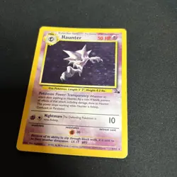 Haunter - 6/62 - Pokemon Fossil Unlimited Holo Rare Card WOTC LP - Image 2