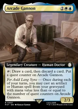 1 x Arcade Gannon - Foil - Extended Art - Universes Beyond: Fallout - NM-Mint - - Image 1