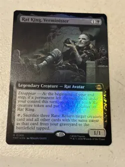 mtg borderless foil Rat King Verminster, TMNT, unplayed - Image 1