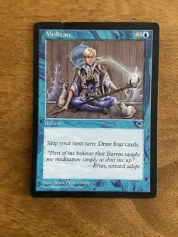 1x MTG Meditate – Tempest - MP - English - Reserved List - Image 1
