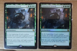 2x UNNATURAL GROWTH - 1x Reg, 1x Foil - Innistrad Remastered - MTG Rare #223 - Image 1