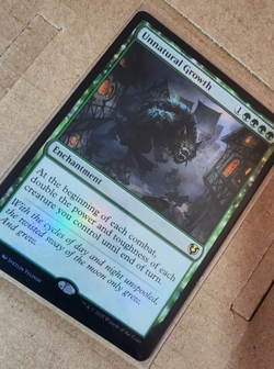 2x UNNATURAL GROWTH - 1x Reg, 1x Foil - Innistrad Remastered - MTG Rare #223 - Image 2