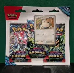 Twilight Masquerade Snorlax Triple Blister - Pokemon TCG - New & Sealed - Image 1