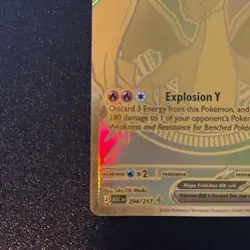 Pokemon Ascended Heroes Mega Charizard Y EX 294/217 Gold Hyper Rare Near Mint NM - Image 5