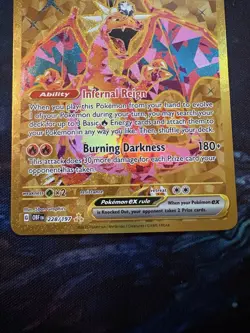 Charizard ex 228/197 - Obsidian Flames Gold Hyper Rare Pokemon TCG NM - Image 2