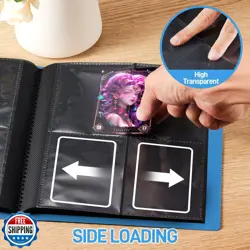 Card Binder, Upgraded 4 Pockets Trading Card Binder for Cards, Mini Collectio - Image 4