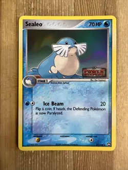 Pokemon TCG Sealeo EX Power Keepers 37/108 Reverse Holo Uncommon LP - Image 1