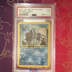 Pokemon Neo Revelation Suicune 1st Edition Holo Rare #14/64 PSA - Image 1