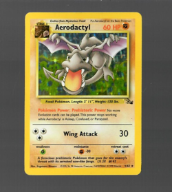 Pokemon Aerodactyl 1/62 Fossil Holo Rare LP - Image 1