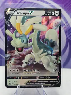 Pokemon TCG Drampa V Sword & Shield: Brilliant Stars 128/172 Holo Ultra Rare NM - Image 1