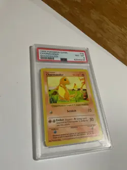 1999 POKEMON BASE SET SHADOWLESS #46 CHARMANDER PSA 8 - Image 4