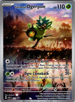 Teal Mask Ogerpon 123 Sv: Scarlet & Violet Promo Card Holo - Image 1