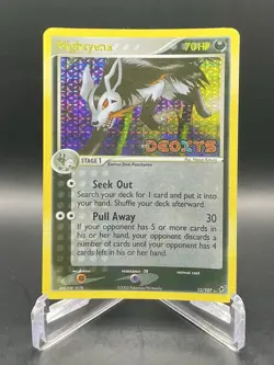 Mightyena 12/107 Deoxys (2005) Stamped Holo Rare Card Pokemon TCG LP+/NM - Image 1